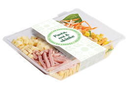 Ost, skinke & pastasalat
